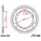 JT, rozeta 300 48 Honda XL600V TRANSALP '87-'99, XL700V '08-'13 (JTR300.48ZBK)* (řetěz 525), černá barva,