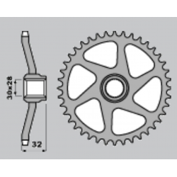 CHT, rozeta, 3555 40 Aprilia 50 Aprilia 50 AF1 (8-40)