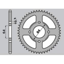 CHT, rozeta, 4302 39 Suzuki LTZ 400, LTF 160 (2114-39) (JTR1826.40)