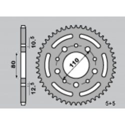 JR, rozeta 4350 36 Honda CB 450 S '86-'89 (JTR1332.36)