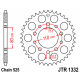 JT, rozeta 4350 40 Honda CB 500 '94-'03, CB 750F '93-'03 (JTR1332.40ZBK)* (řetěz 525), černá barva,