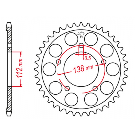 Grosskopf, rozeta, 4448 48 Yamaha R6 99-02 (530)