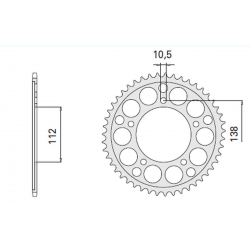 CHT, rozeta, 4448 49 (2097-49) Yamaha 600 YZF-R6 (Mod.cat.530) '99-'02