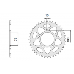 CHT, rozeta, 4456 41 (2096-41) BENELLI 500/600/900