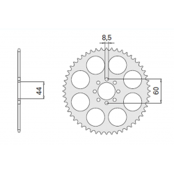 CHT, rozeta, 4461 52 Yamaha DT 50R 99-02 (2078-52) (JTR1832.52)
