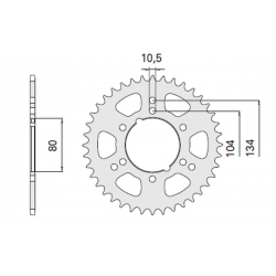 CHT, rozeta, 4578 40 POLARIS SCRAMBER TRAIL BLAZER (2098-40) (JTR1478.40)