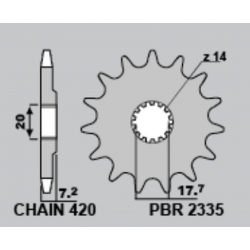 PBR, rozeta 4738 47 Yamaha YZ 65 '18-'19