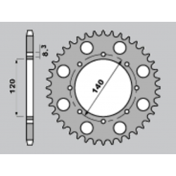 CHT, rozeta, 491 44 (A4150487440) Kawasaki KLR650 , KLE 500 ,KLX 650