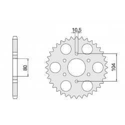 CHT, rozeta, 501 41 Kawasaki Z 1000J 81-83 (501-41)