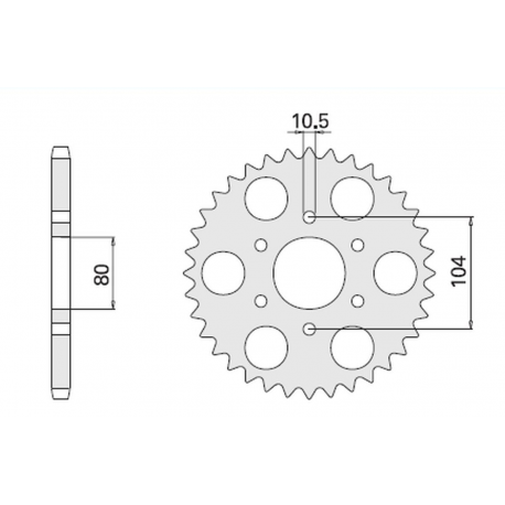 CHT, rozeta, 501 41 Kawasaki Z 1000J 81-83 (501-41)