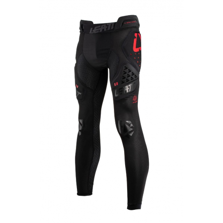 Leatt, cyklo kalhoty s chrániči Impact Shorts 3DF 6.0 Black, černá barva, velikost XL