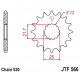 JT, přední řetězové kolečko, 566 15, s gumovou výplní, (JTF566.15RB)* (řetěz 530) - zaměnitelné s 51315JT (JTF513.15) a 51915JT