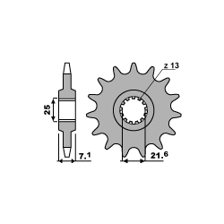 PBR, přední řetězové kolečko, 585 15 18NC Kawasaki ZX 6 R (07-08) (řetěz 520)
