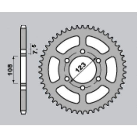 CHT, rozeta, 707 50 Cagiva 50 W4 (A4140696500)