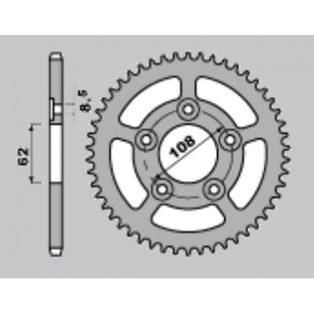 CHT, rozeta, 714 41 Aprilia RS 125 93-05 (701-41) (JTR701.41)