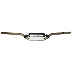 Renthal, řidítka 7/8" (22mm) TRIAL 5,5 HANDLEBAR SILVER, stříbrná barva s chráničem