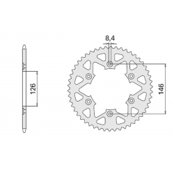 CHT, rozeta, 808 41 (808-41) Suzuki RM DR
