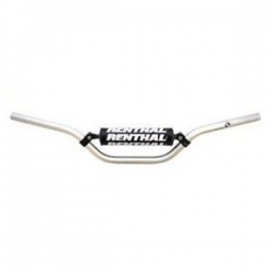 Renthal, řidítka 7/8" (22mm) ATV Handlebar SILVER Yamaha RAPTOR YFM 700 06-12 PADDED, stříbrná barva s chráničem
