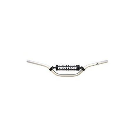 Renthal, řidítka 7/8" (22mm) ATV Handlebar SILVER Yamaha RAPTOR YFM 700 06-12 PADDED, stříbrná barva s chráničem