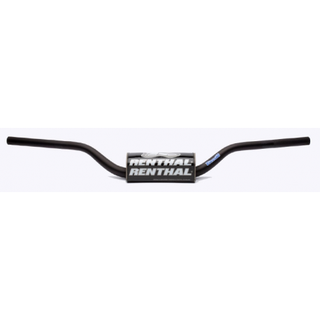 Renthal, řidítka 1,1/8" (28,6mm) MX Fatbar Handlebar BLACK Kawasaki KFX 450 08+ PADDED PADDED, černá barva s chráničem