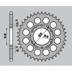 JR, rozeta 814 43 Suzuki GSX400 TX '81-'85