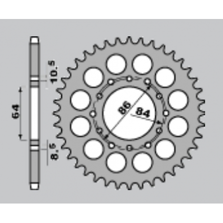 JR, rozeta 814 43 Suzuki GSX400 TX '81-'85