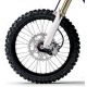 Polisport, kryt spodní části přední vidlice (s montážní sadou) KTM SX/SX-F/XS/XC-F/EXC/EXC-F 15-19, černá barva