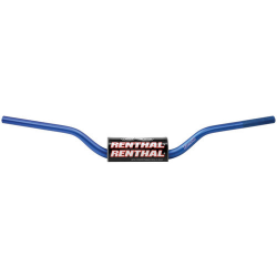 Renthal, řidítka 1,1/8" (28,6mm) MX Fatbar Handlebar BLUE KTM HIGH PADDED, modrá barva s chráničem