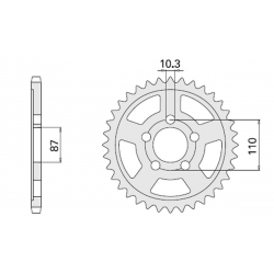 CHT, rozeta, 828 49 (807-49) Suzuki GSX/GXF 400