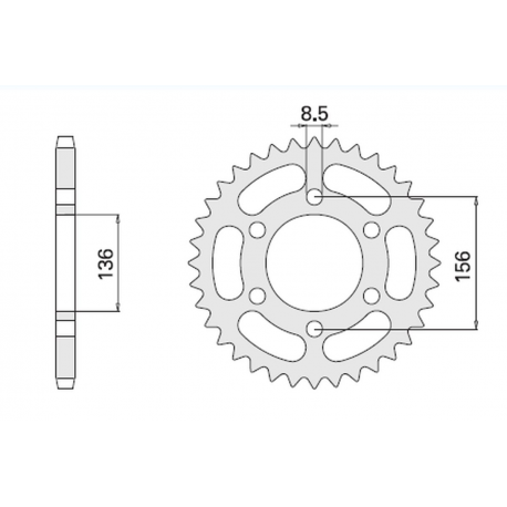 CHT, rozeta, 830 46 HusqvarnaTE 610 (817-46)