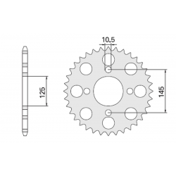 CHT, rozeta, 857 41 Yamaha (857-41) (JTR857.41) Yamaha XT 600 '85-94, XT 600Z TENERE 87-89