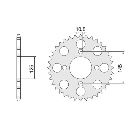 CHT, rozeta, 857 46 Yamaha XTZ 660 (A4150857460) Yamaha XT 600 '85-94, XT 600Z TENERE 87-89
