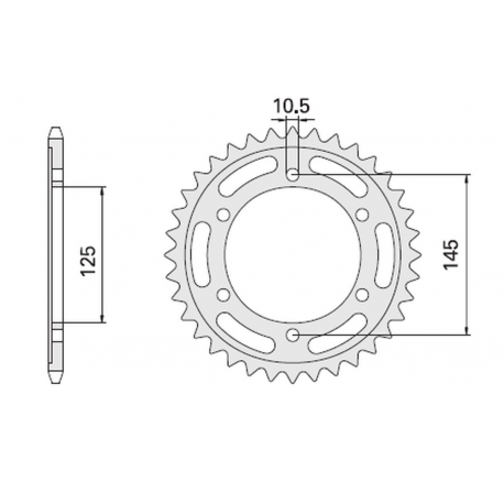 CHT, rozeta, 865 45 Yamaha FZR 600 91-93 (865-45)