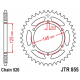 JT, rozeta 866 46 Yamaha XTZ 750 89-98 (3LD) (JTR855.45ZBK)* (řetěz 520), černá barva,