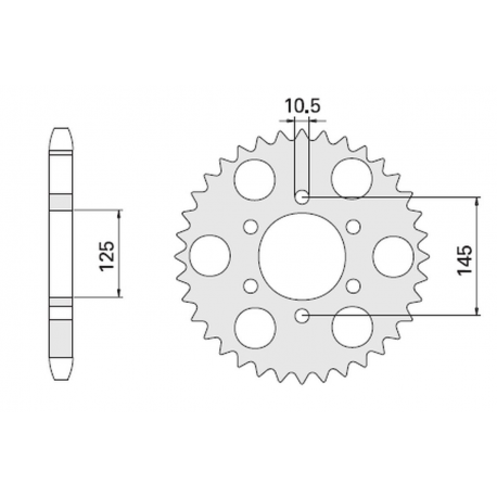 CHT, rozeta, 866 47 Yamaha MT 03 (855-47C)