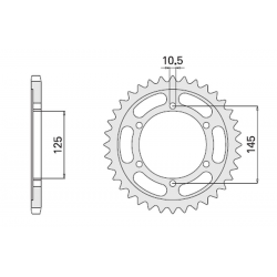 CHT, rozeta, 869 42 Yamaha TDM 850 96-98 (A4150867420) (867-42)