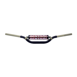 Renthal, řidítka 1,1/8" (28,6mm) MX Twinwall 922 HANDLEBAR BLACK RC HIGH PADDED, černá barva s chráničem