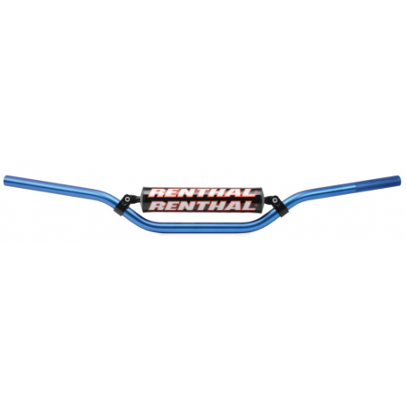 Renthal, řidítka 7/8" (22mm) MX Handlebar BLUE REED / WINDHAM PADDED, modrá barva s chráničem