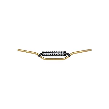 Renthal, řidítka 7/8" (22mm) MX Handlebar GOLD RC PADDED, zlatá barva GĄBKĄ