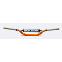 Renthal, řidítka 1,1/8" (28,6mm) MX Twinwall 996 HANDLEBAR ORANGE VILLOPOTO / STEWART PADDED, oranžová barva s chráničem