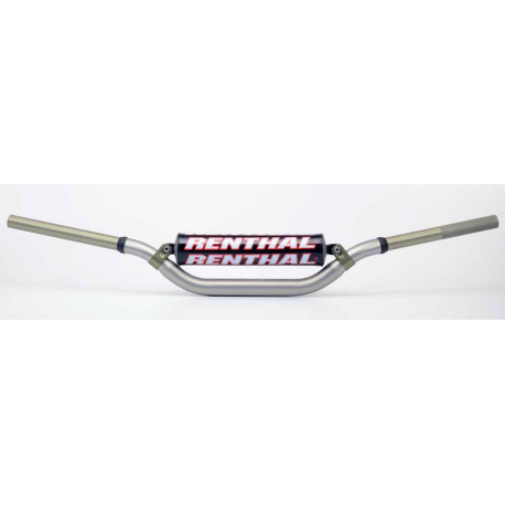 Renthal, řidítka 1,1/8" (28,6mm) MX Twinwall 998 HANDLEBAR GREY REED / WINDHAM PADDED, šedá barva s chráničem