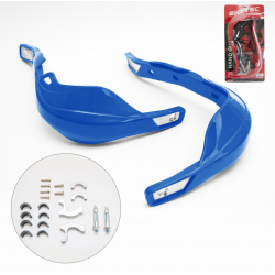 Biketec, kryty páček s hliníkovou výztuhou, modrá barva (s montážní sadou 22mm + 28mm)