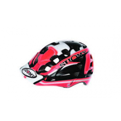 Suomy, přilba na kolo ENDURO / MTB SCRAMBER S-LINE WHITE/RED, velikost M