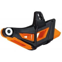 Racetech, vodítko řetězu, KTM SX/SXF 07, EXC/EXCF 08-13, barva oranžová/černá