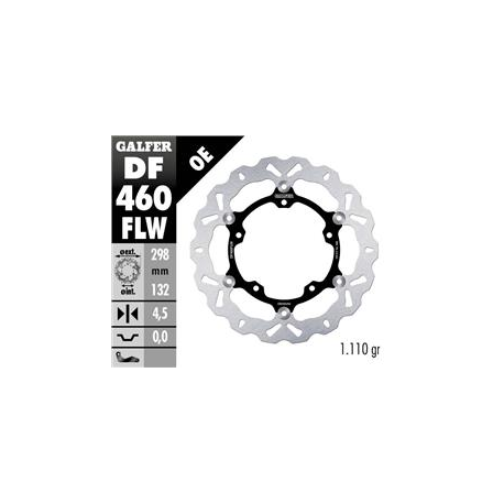 Galfer, přední brzdový kotouč, Yamaha MT-03 '16-, YZF R3/R25 '15- (298mm) plovoucí WAVE