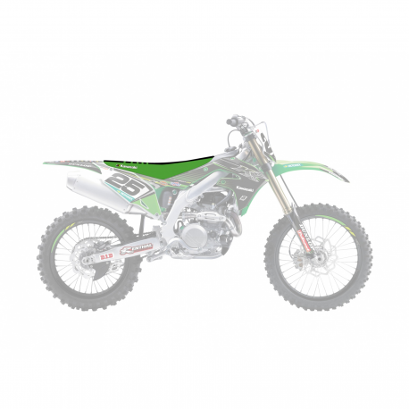 Blackbird, potah sedla, Kawasaki KXF 450 '19, Double Grip 3, barva zelená/černá