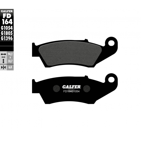 Galfer, brzdové desky KH185 Semi Metal, přední Honda CR/CRF, Kawasaki KX/KXF, Suzuki RM/RMZ, Yamaha YZ/YZF, WR 250/450F