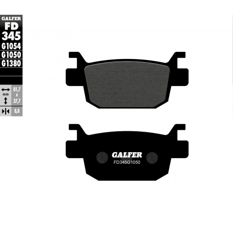 Galfer, brzdové desky KH415 Semi Metal