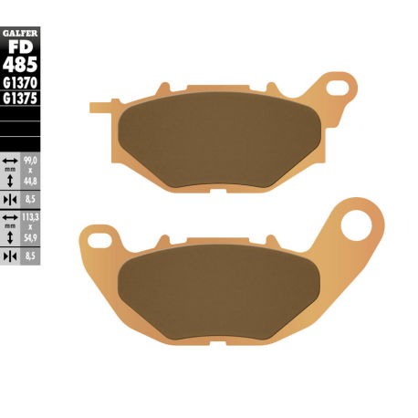Galfer, brzdové desky KH663 Yamaha YZF - R3 '15-'19 Sintered (zlaté), přední