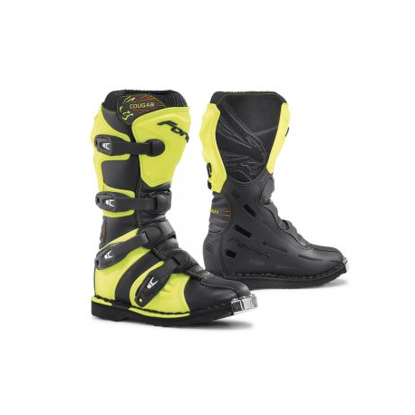 Forma, dětské boty Cross Cougar, barva černá/žlutá fluo, velikost 33